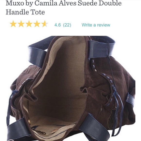 MUXO by Camila Alvis-  Classic SUEDE Leather tote - Picture 1 of 8